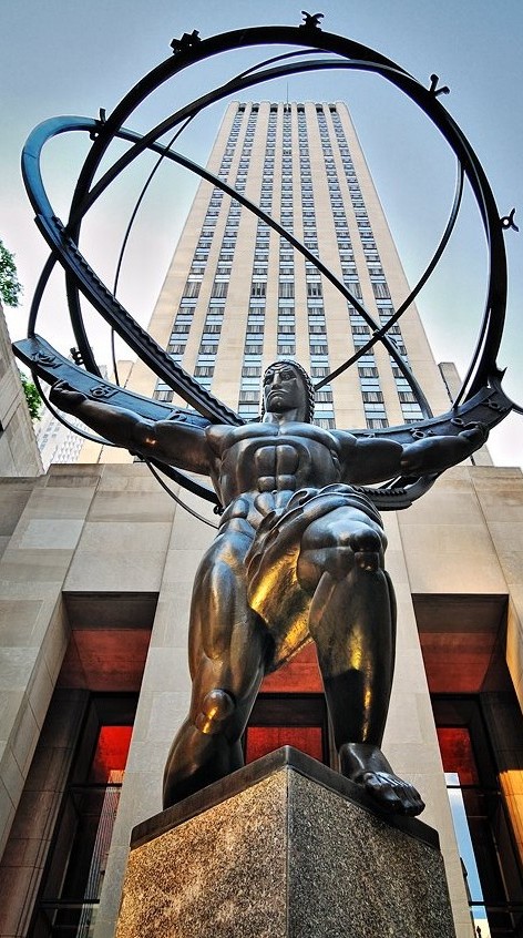 145-DSC_4414 - Statue of Atlas - Rockefeller Center