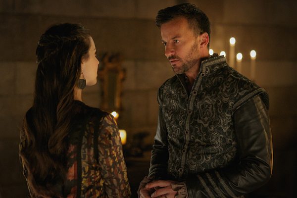 Reign -- "Bruises That Lie" -- Image Number: RE310a_0341.jpg -- Pictured (L-R): Adelaide Kane as Mary, Queen of Scots and Craig Parker as Narcisse -- Photo: Sven Frenzel/The CW -- ÃÂ© 2016 The CW Network, LLC. All rights reserve