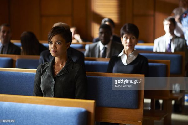 SUITS -- "Yesterday's Gone" Episode 312 -- Pictured: Sharon Leal as Lisa Parker Sainz -- (Photo by: Ken Woroner/USA Network/NBCU Photo Bank)