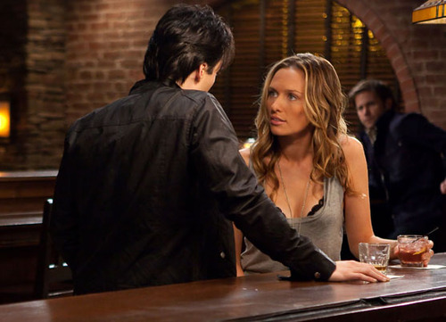 "By The Light Of The Moon" - Ian Somerhalder as Damon, Michaela McManus as Jules in THE VAMPIRE DIARIES on The CW. Photo: Annette Brown/The CW ©2010 The CW Network, LLC. All Rights Reserved.
